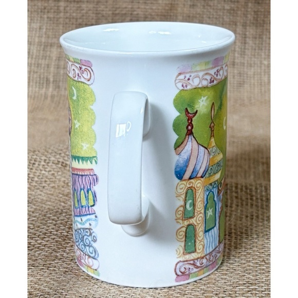 Duchess Fine Bone China Arabian Nights Coffee Mug Cup Colorful Whimsical England - Picture 4 of 6